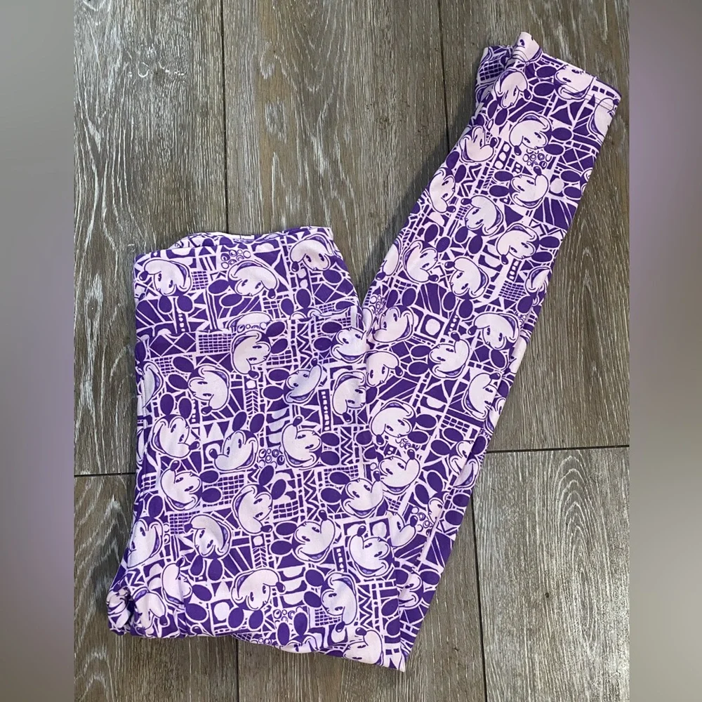 LuLaRoe x Disney Mickey Mouse Leggings - OS - Picture 3 of 7